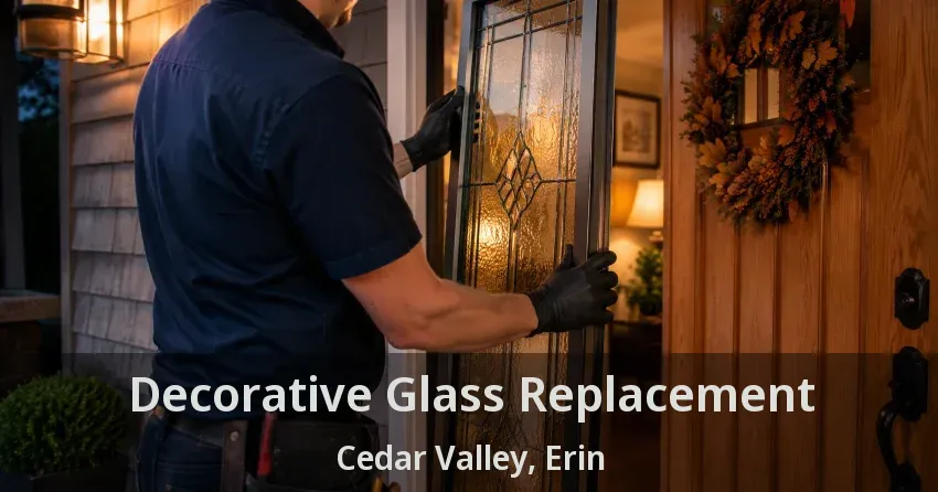 Decorative Glass Replacement Cedar Valley, Erin - ON
