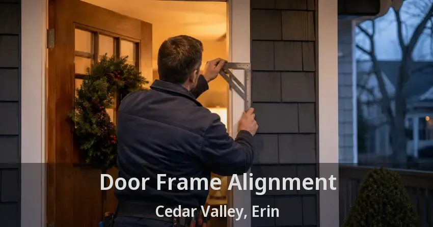 Door Frame Alignment Cedar Valley, Erin - ON