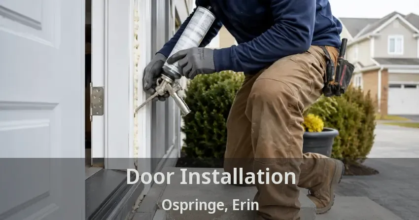 Door Installation Ospringe, Erin - ON