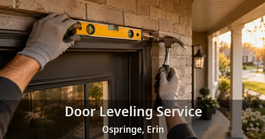 Door Leveling Service Ospringe, Erin - ON