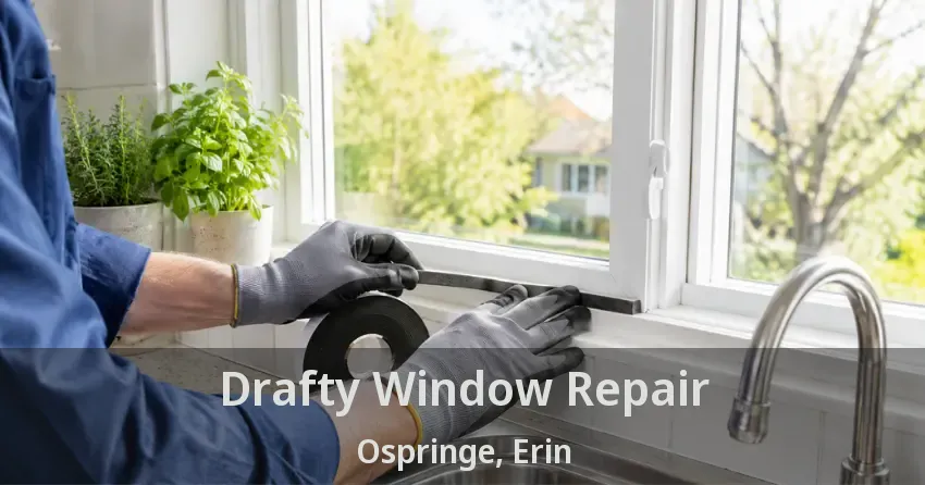 Drafty Window Repair Ospringe, Erin - ON
