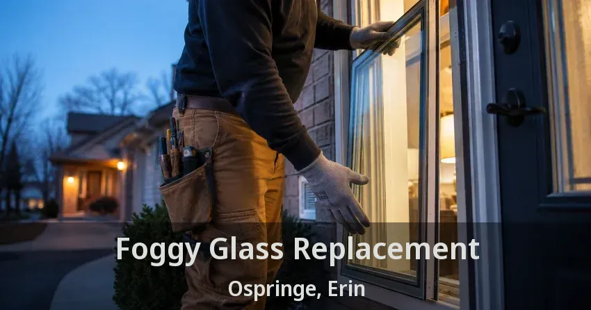Foggy Glass Replacement Ospringe, Erin - ON