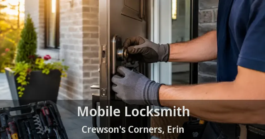 Mobile Locksmith Crewson's Corners, Erin - ON