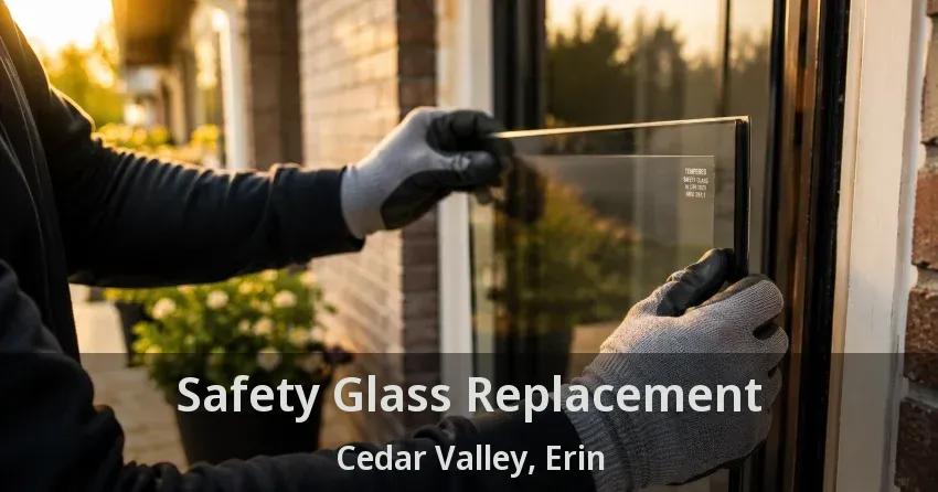 Safety Glass Replacement Cedar Valley, Erin - ON