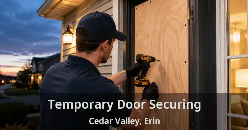 Temporary Door Securing Cedar Valley, Erin - ON