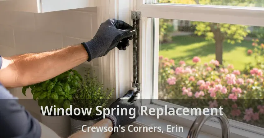 Window Spring Replacement Crewson's Corners, Erin - ON
