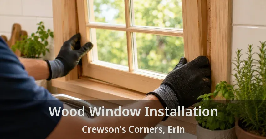Wood Window Installation Crewson's Corners, Erin - ON