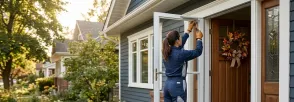 Storm Door Install Cedar Valley, Erin